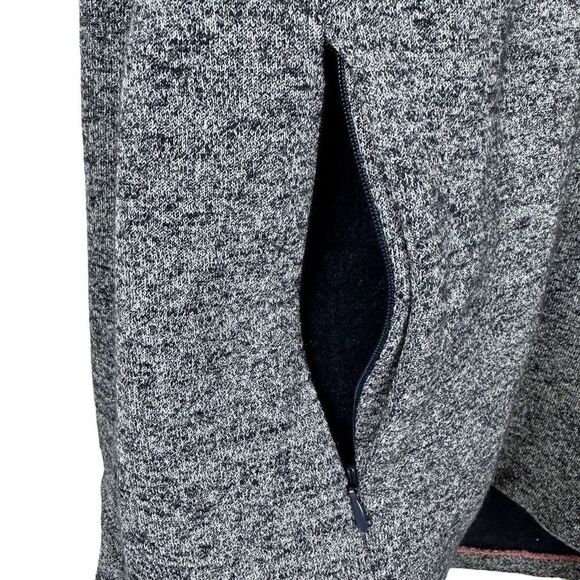 Betabrand Womens Bonfire Cowl Neck Navy Sweatshirt Size XL Kangaroo Pocket - Picture 7 of 14